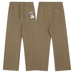 Broken Planet Mountain Graphic Khaki Wide Leg Sweatpants