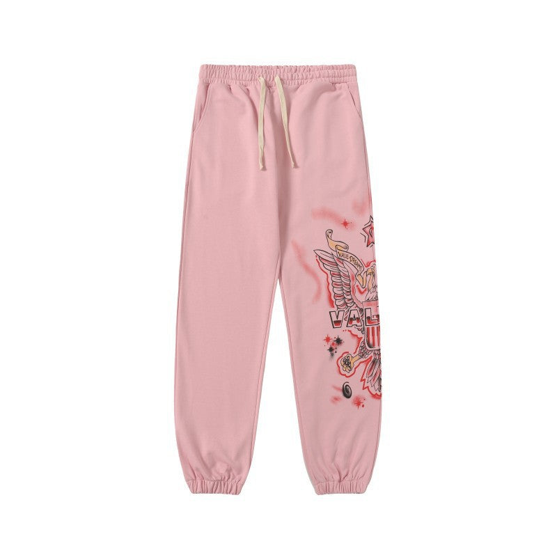 Vale Forever Eagle Graphic Pink Jogger Unisex Streetwear Sweatpants