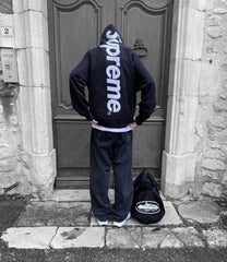 Supreme Side Logo Hoodie & Sweatpants Set – Black