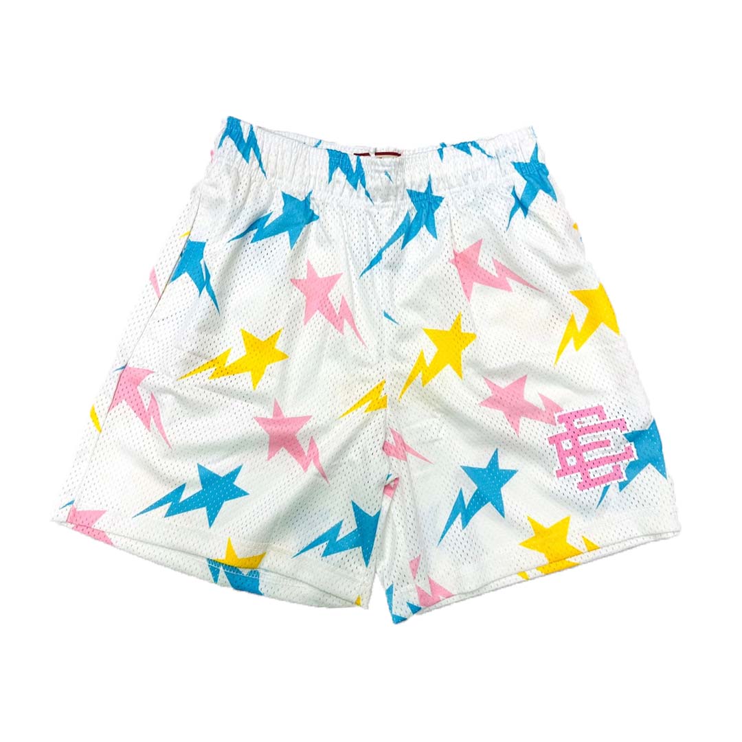 Eric Emanuel x BAPE EE Basic Short White Cotton Candy